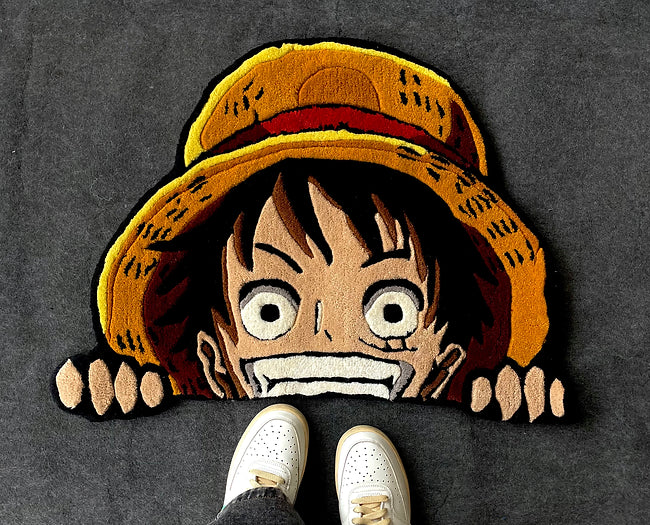 Luffy Peeking Rug