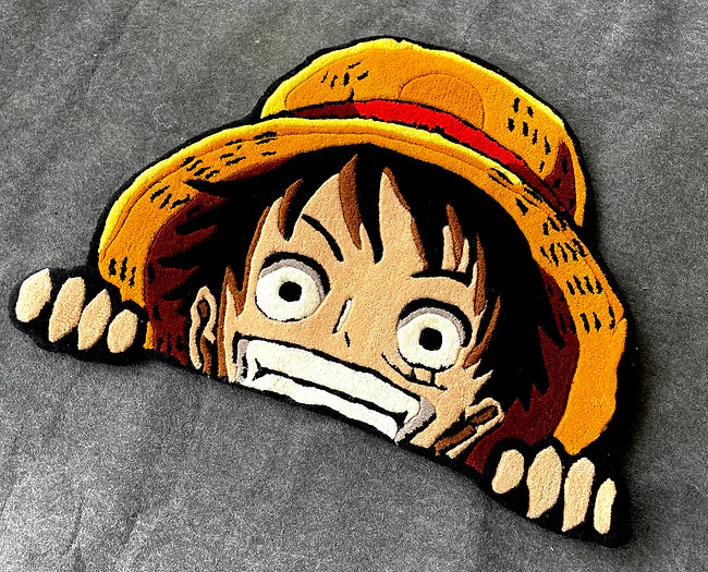 Luffy Peeking Rug